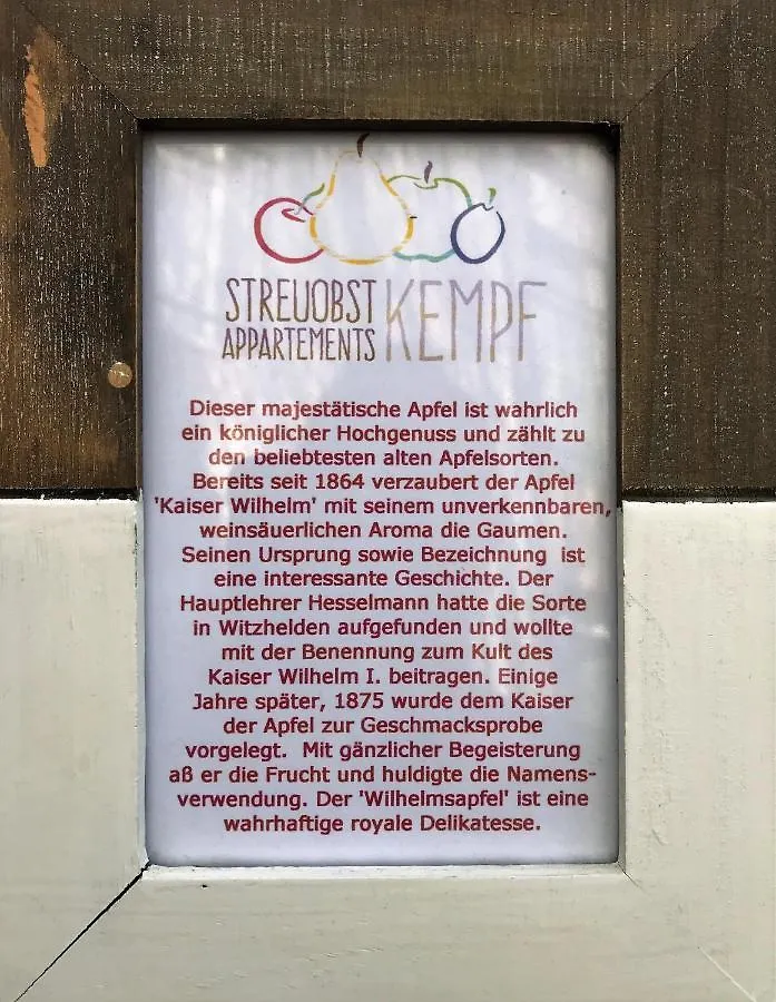 Apartament Kaiser Wilhelm - Appartement Mit Saunanutzung Burgbernheim